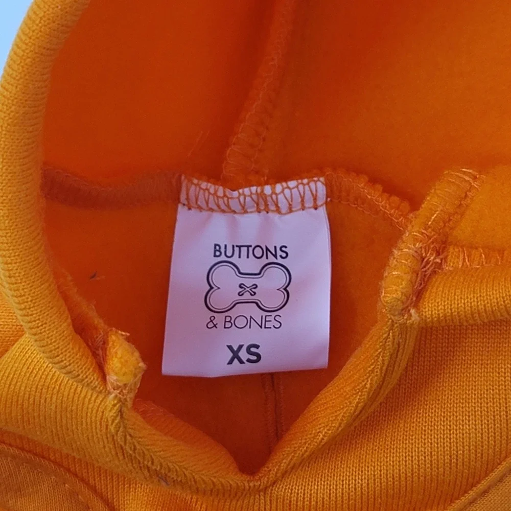 Buttons & Bones Celebrations Halloween Dog Costume Jacket Orange Pumpkin Size XS